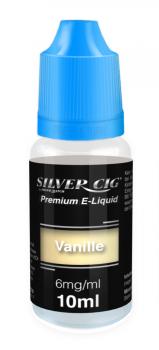 E-Liquid Silver-Cig Vanilla 6mg Nikotin 10ml im 5er Dsp.(DPT2 Konform EU Herstel